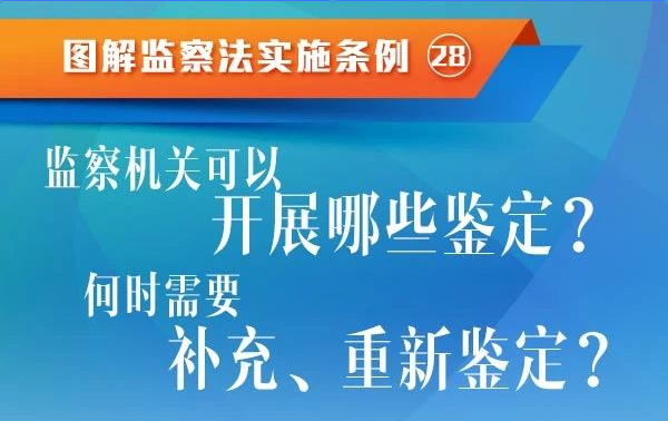 监察机关依法开展、补充及重新鉴定的情形